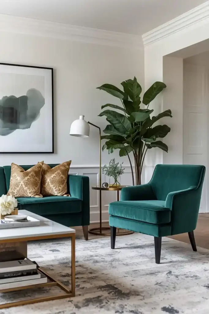 Emerald Green Accent Chairs