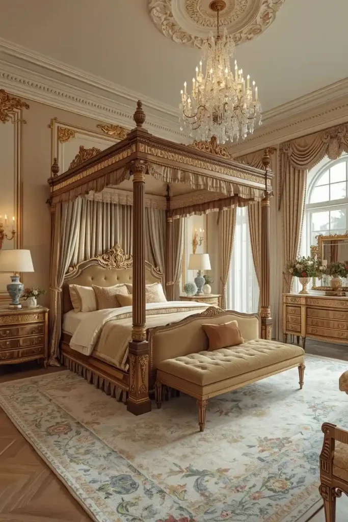 grand baroque bedroom