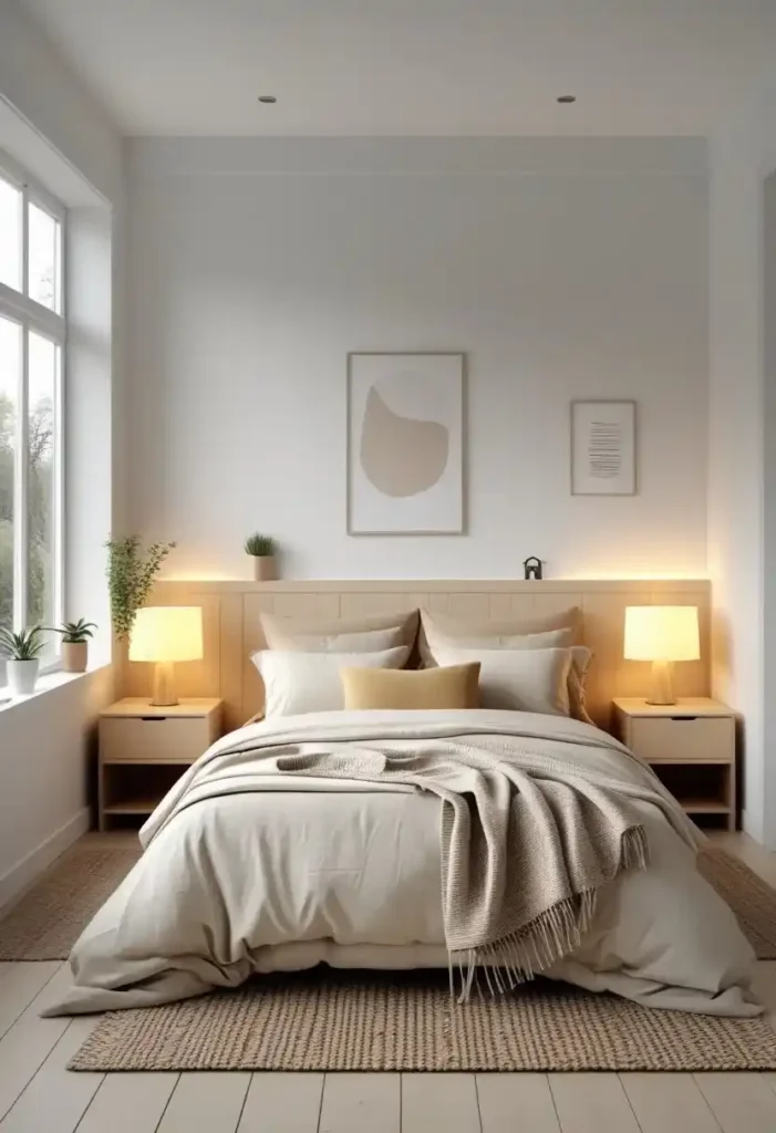 scandinavian cozy bedroom