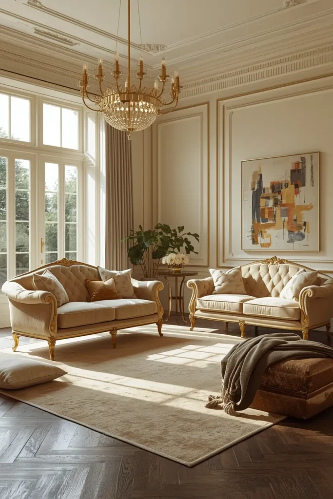 Velvet-Sofas-With-Gold-Accents