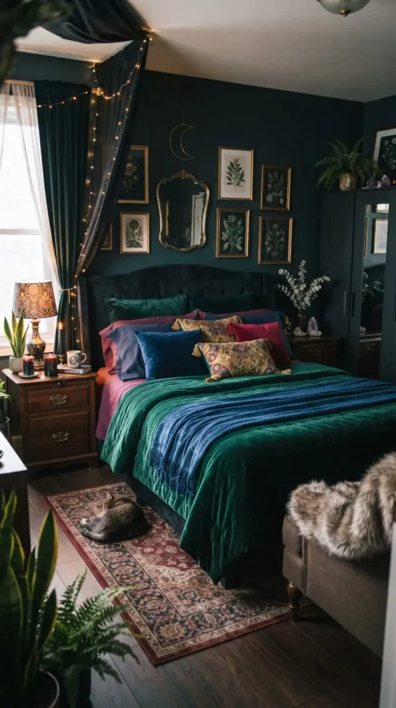 Add Deep Jewel-Toned Bedding