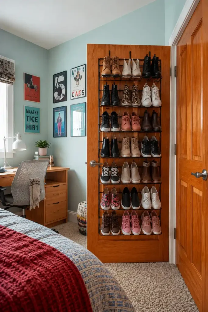 Add Over-the-Door Shoe Storage