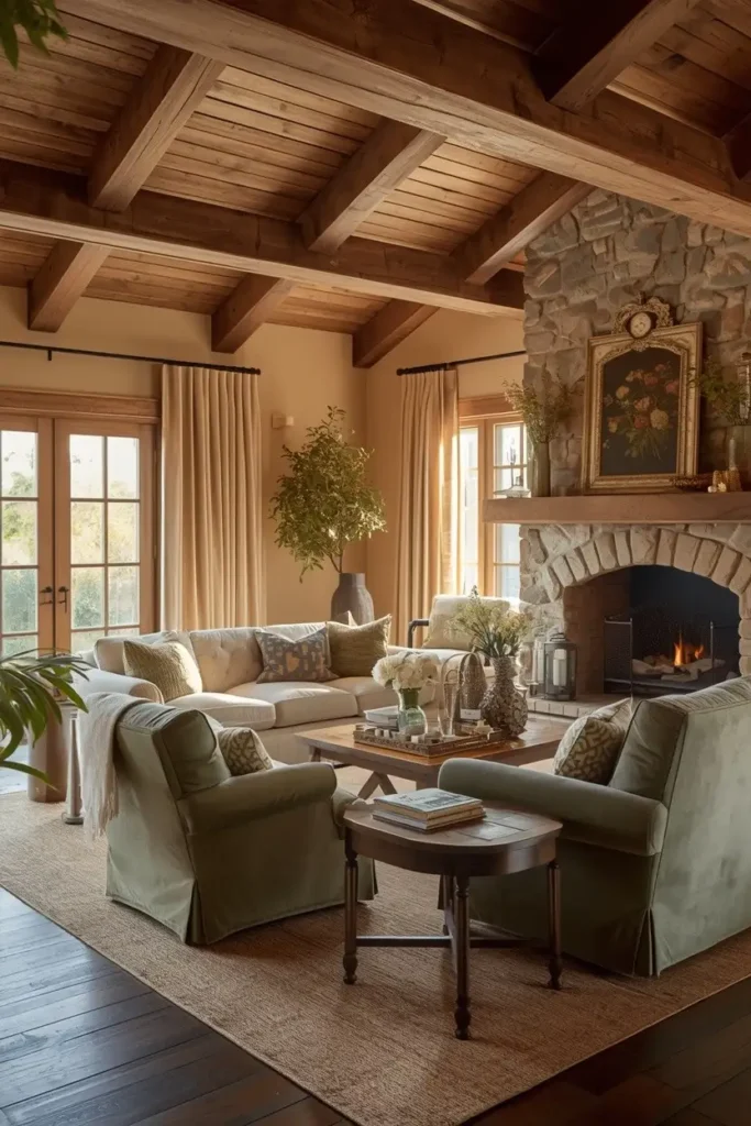 Add Rustic Wooden Ceiling Beams
