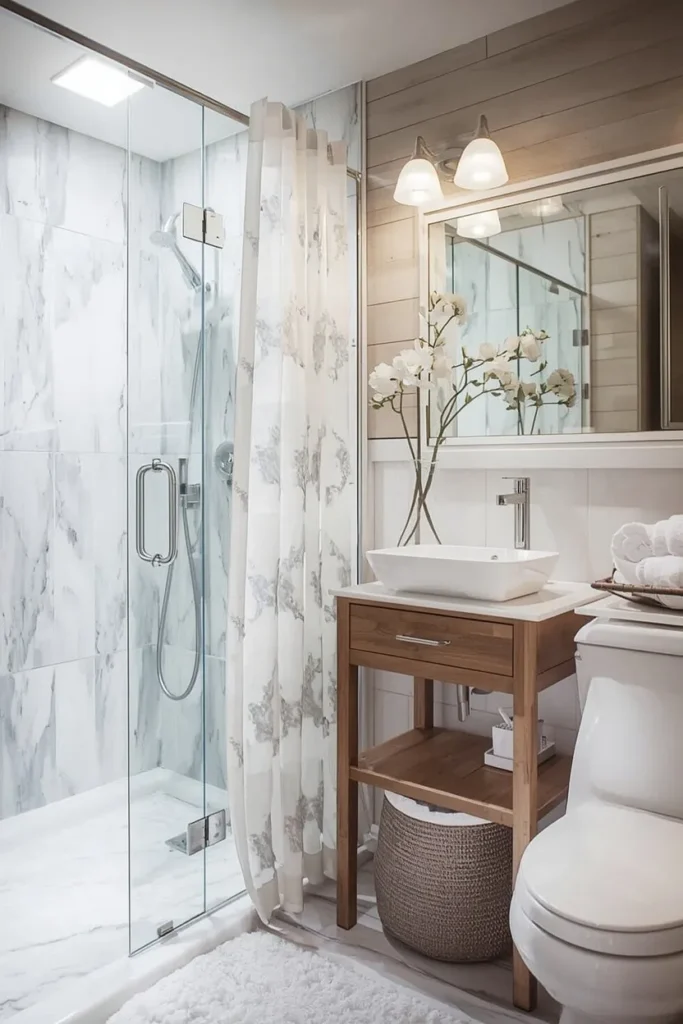 Add a Teak Shower Bench