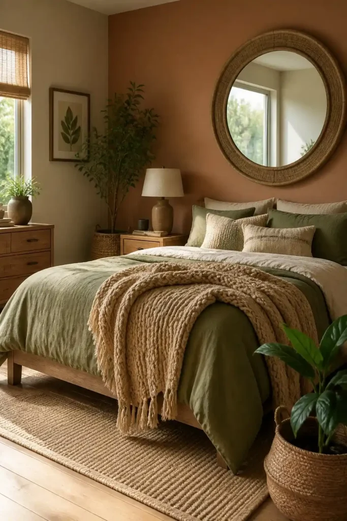 Add a Wood or Rattan Mirror Frame