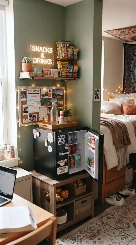 Create a Mini Fridge Station