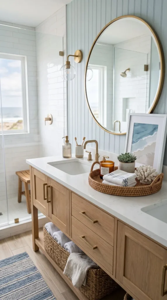 Create a Coastal Vanity Vignette