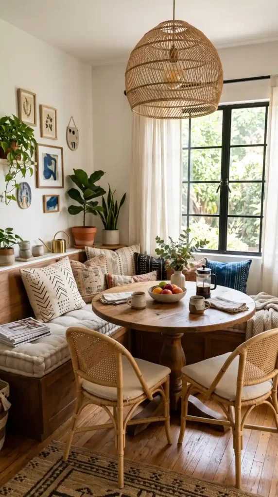 Create a Cozy Breakfast Nook with Boho Details