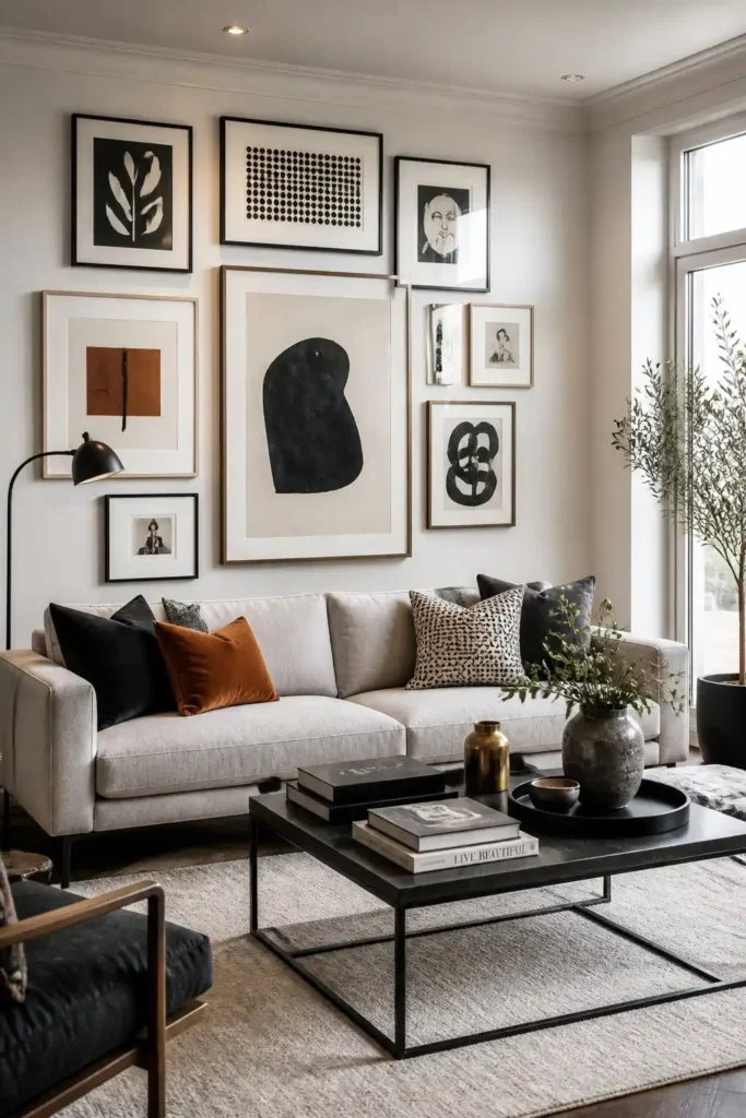 Create a Gallery Wall with Modern Art