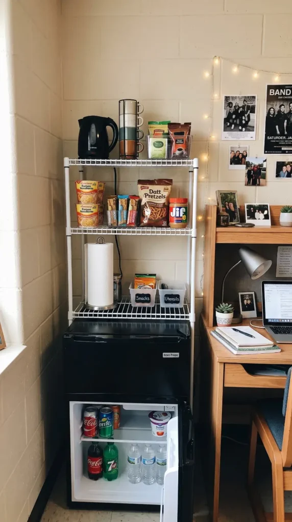 Create a Mini Fridge Station