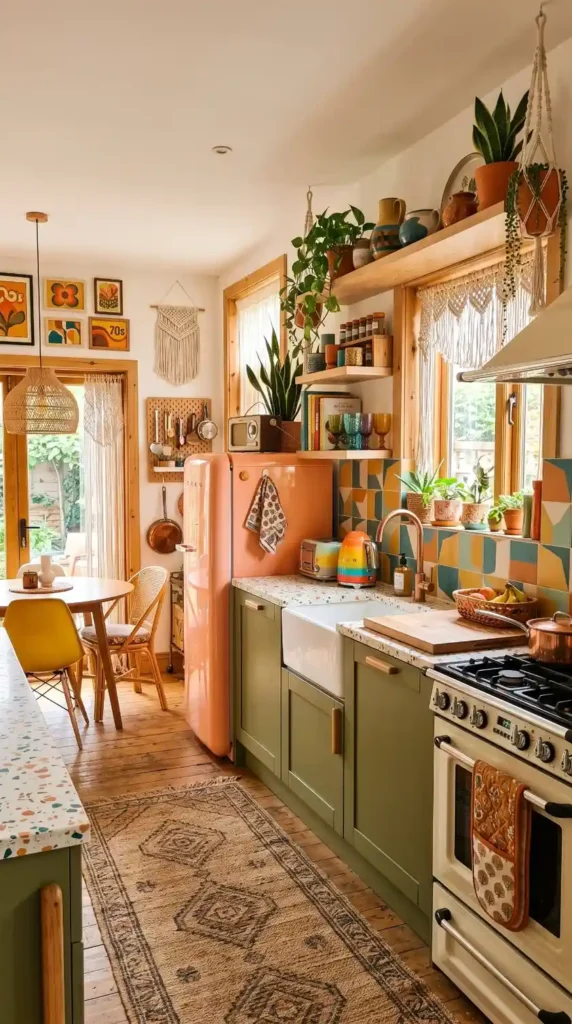 Create a Retro Pop Boho Kitchen