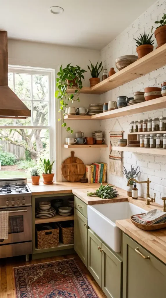 Display Open Shelves With Decor