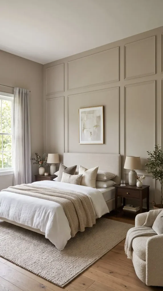 Elegant Panel Trim in Soft Neutrals