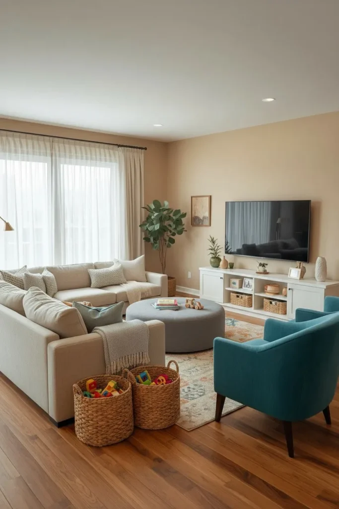 Family-Friendly Living Room Layout