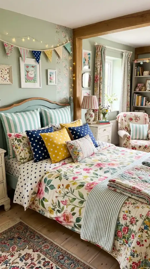 Layer Polka Dots, Florals, and Stripes Together