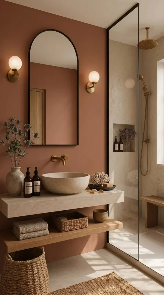  Sandy Beige and Terracotta