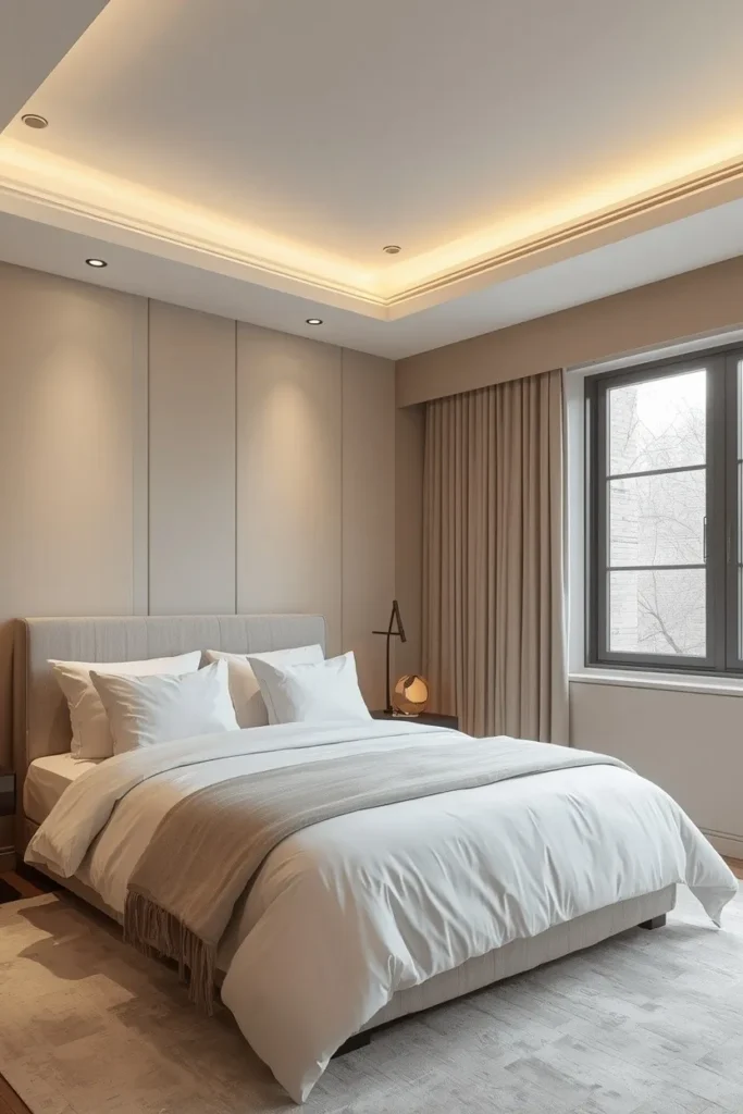 Soft, Diffused Ceiling Lighting