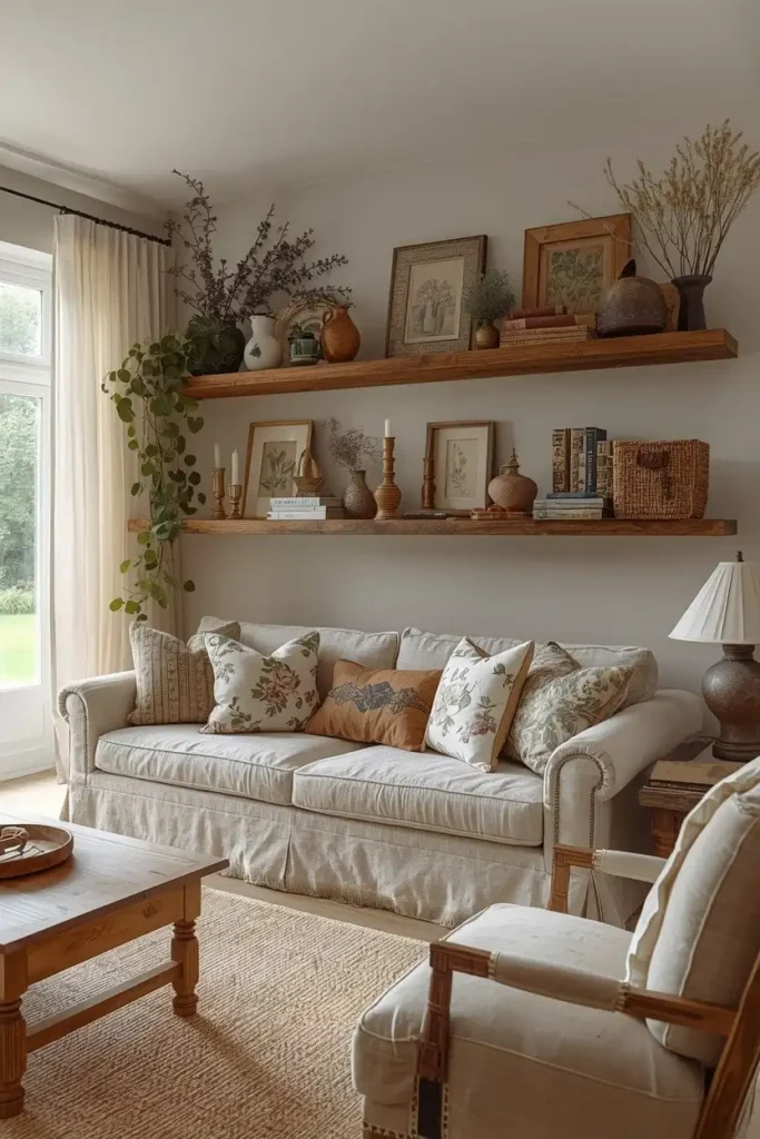 Style Open Wooden Shelves
