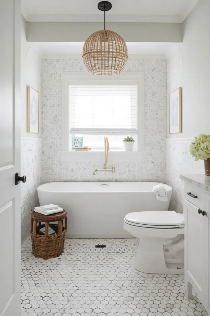 Try Hexagon Marble Floor Tiles