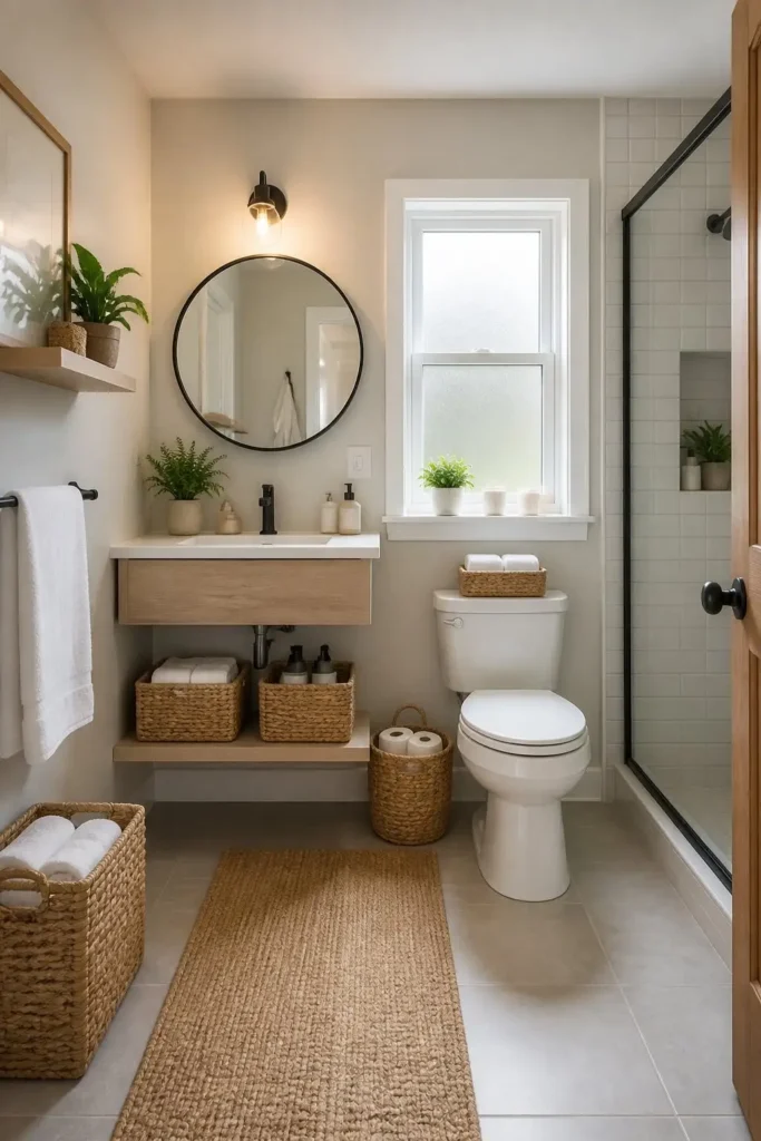 Use Baskets to Hide the Mess