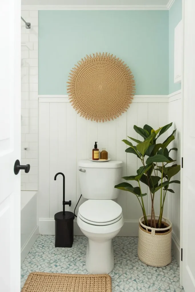 Use Rattan, Jute, and Woven Accents