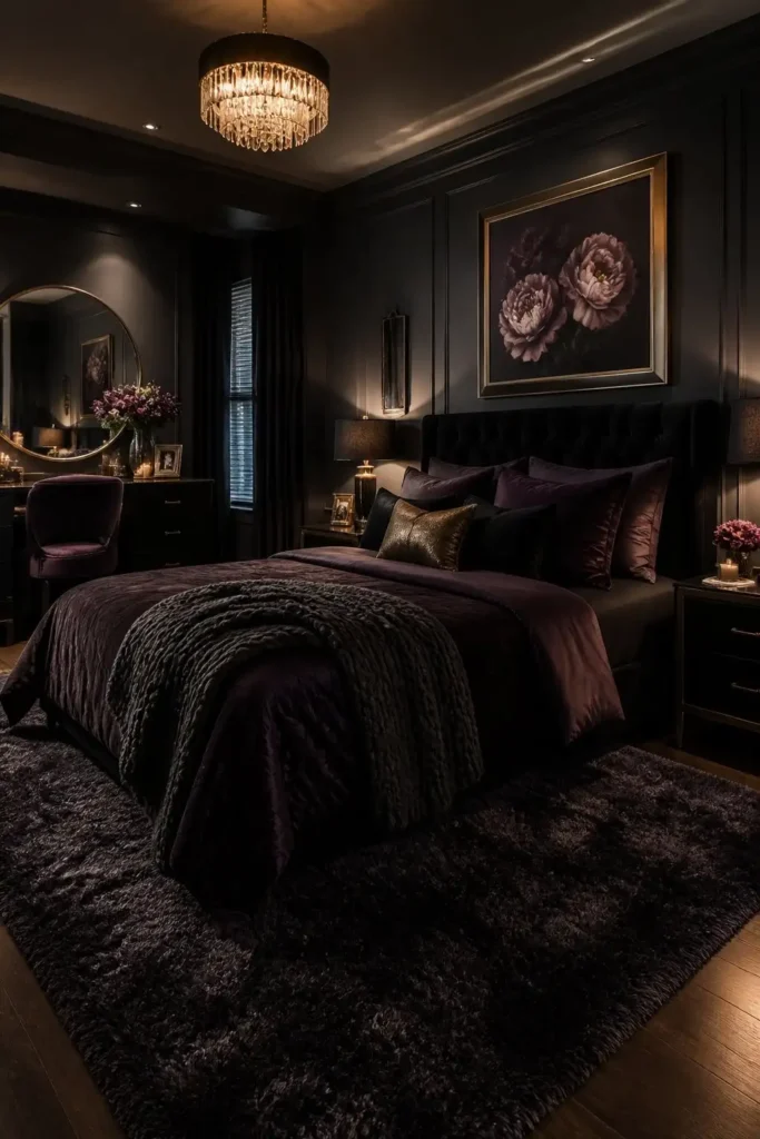 Use a Plush, Dark Area Rug